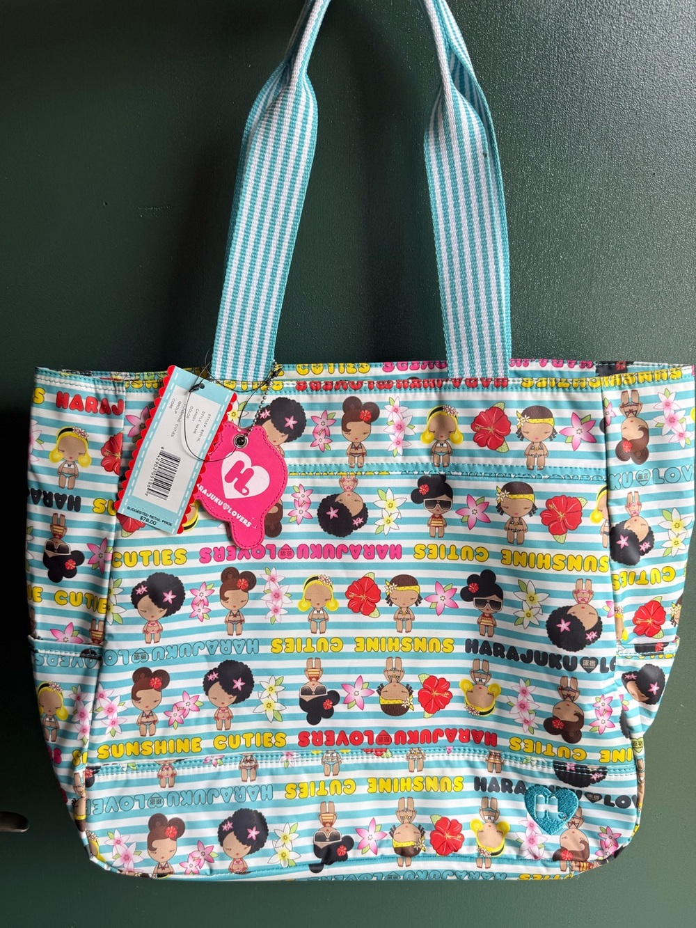 New Harajuku Lovers Sunshine Cuties Tote Bag Gwen Stefani Y2K Kawaii Japanese